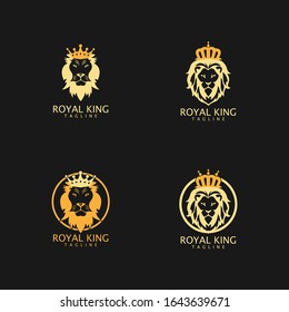 icono del vector de la cabeza del león