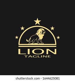 icono del vector de la cabeza del león