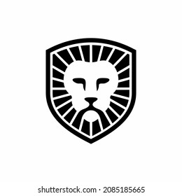lion head logo template vector icon
