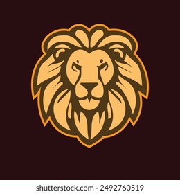 lion head logo template vector  lion icon