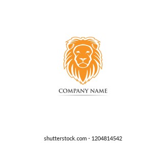 Lion head logo vector