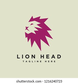 Lion head logo vector