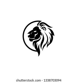 lion head logo vector