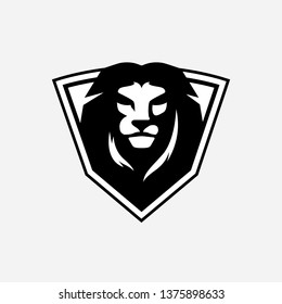 Lion Head Logo Vector Stock Vector (Royalty Free) 1375898642