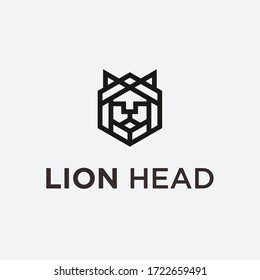 lion head logo / lion vector
