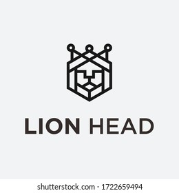 lion head logo / lion vector