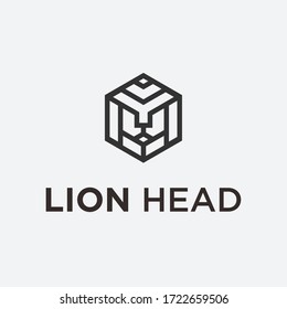 lion head logo / lion vector
