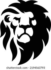 Vector de logotipo de cabeza de león