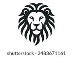lion head logo vector art