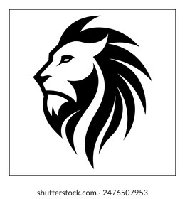 Ilustración de Arte vectorial de logotipo de cabeza de león