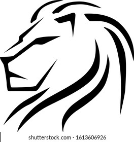 Lion Head Logo Vector Lion Head Stock Vector (Royalty Free) 1613606926