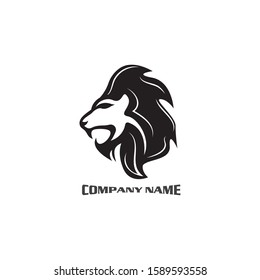 Lion head logo vector, creative graphic illustration design