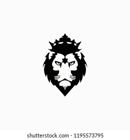 Lion Head Logo Vector Design Template
