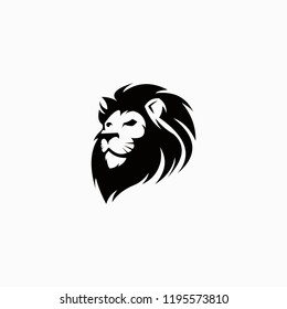 Lion Head Logo Vector Design Template
