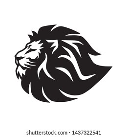 Lion Head Logo Vector Design