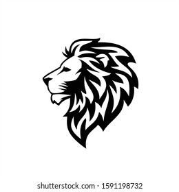 Lion Head Logo Vector Design Template Stock Vector Royalty Free 1591198732