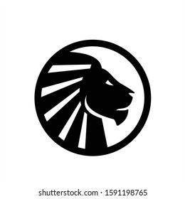 Lion Head Logo Vector Design Template logo design