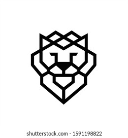 Lion Head Logo Vector Design Template logo design