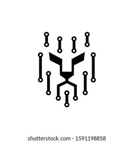 Lion Head Logo Vector Design Template logo design