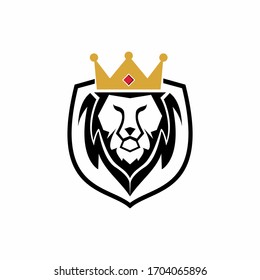Lion head logo vector design. 