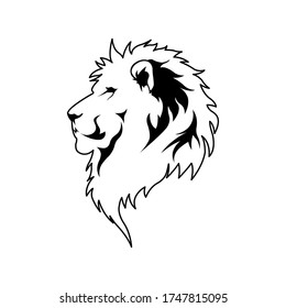 plantilla de diseño de vectores de logotipo de cabeza de león