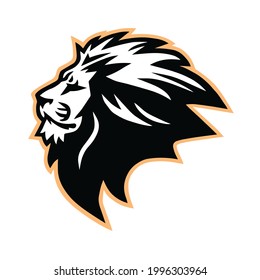 Lion Head Logo Vector Design Template