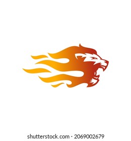 Lion Head Logo Vector Design Template