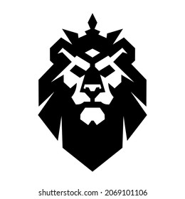Lion Head Logo Vector Design Template