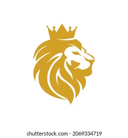 Lion Head Logo Vector Design Template