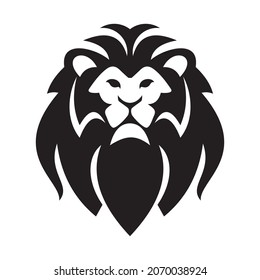 Lion Head Logo Vector Design Template