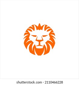 Lion head logo vector design