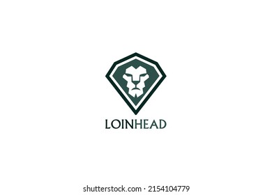 Lion head logo vector design. lion king head sign concept.