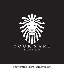 diseño vectorial del logotipo de la cabeza del león