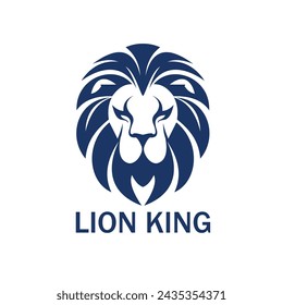 lion head logo vector design sign and symbol 