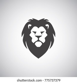 Lion Head Logo Vector Design Template Icon