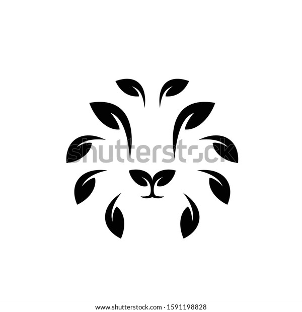 Lion Head Logo Vector Design Template Stock Vector Royalty Free 1591198828 9349