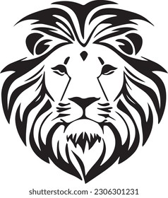 Lion Head Logo Vector, Lion esport logo design vector, Lion head mascot Logo design, Logo design any kind of graphic work, Black White, Tatoo, Vector Template.
