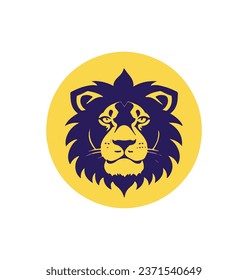 Lion head logo vector for gaming and logos
