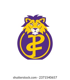 Vector de logotipo de cabeza de león para juegos y logotipos