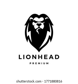 ilustración del icono del vector del logotipo de la cabeza del león	