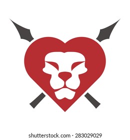lion head logo vector. lion icon app. lion application template symbol. lion logo for your company. pride honor security symbol.