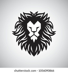 Lion Head Logo Vector Illustration