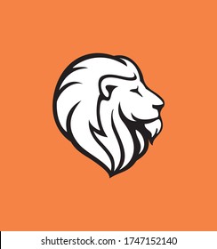 ilustración vectorial del logotipo de la cabeza del león