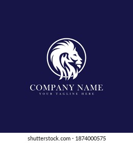 Lion Head Logo - Lion logo vector illustration, emblem design.

