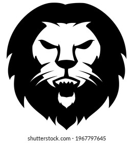 Lion Head Logo Vector Illustration Design