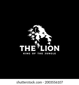 lion head logo vector illustration