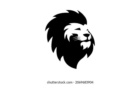 Lion head logo vector illustration