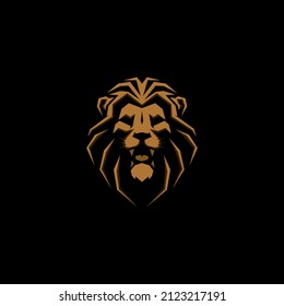 ilustración vectorial del logotipo de la cabeza del león