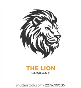 Lion head logo Vector Illustration
