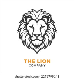 Lion head logo Vector Illustration